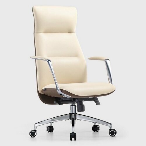 Кресло руководителя Eureka OC08-OW кожа газлифт с подлокотниками 44990₽