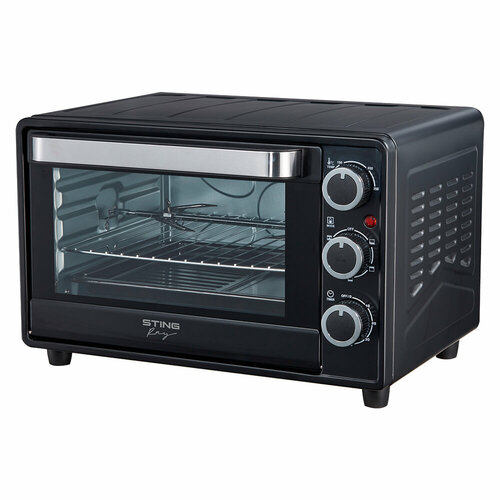 STINGRAY ST-EO128B черный жемчуг духовой шкаф Мини-печь 28Л конвекция вертел 5767₽