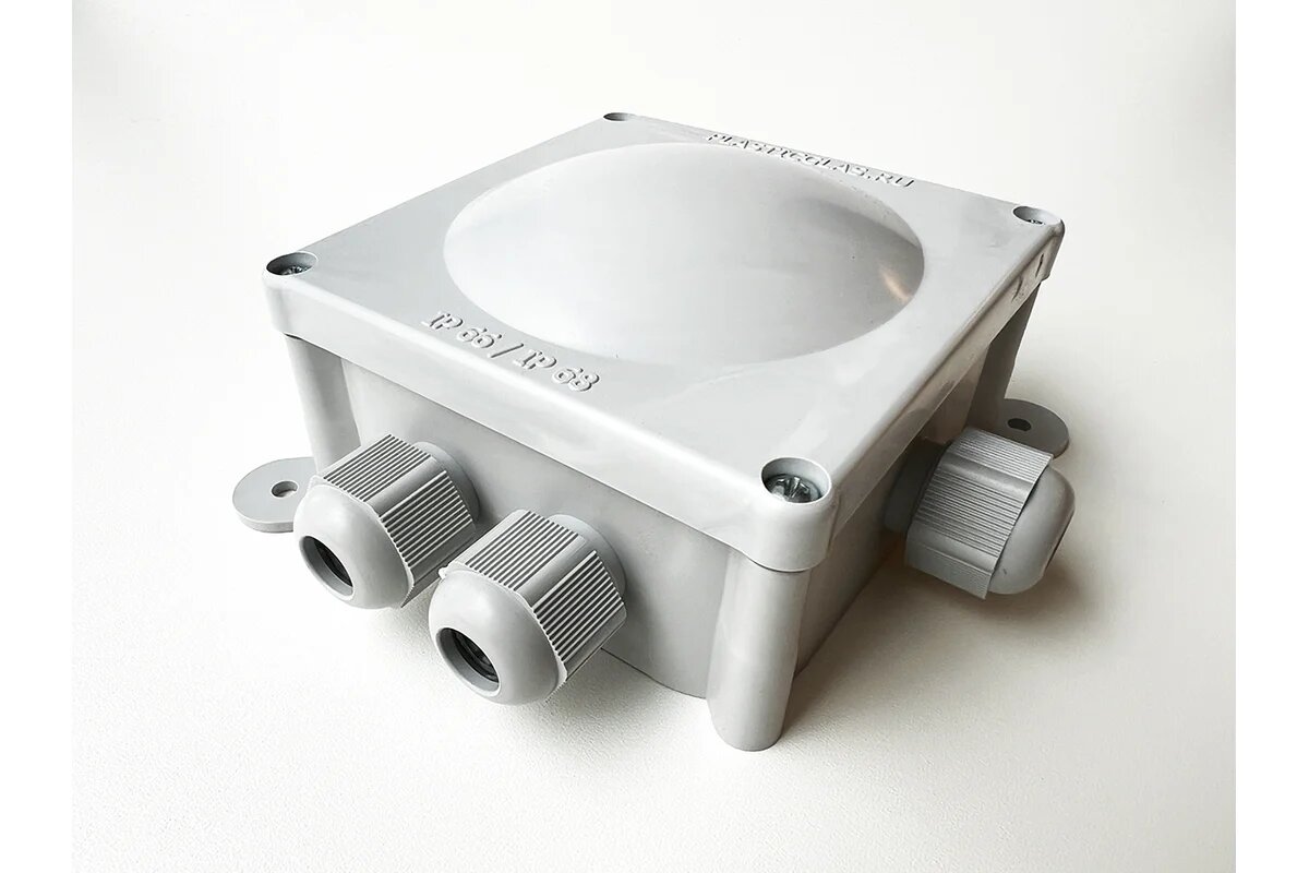 Plasticglas Монтажная коробка IP66/IP68 с гермовводами 3хPG9 КМ767635-00-03-08-00