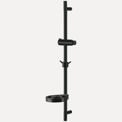 Изображение товара Стойка для душа Lemark LM8103BL с мыльницей черная, Сталь/Пластик