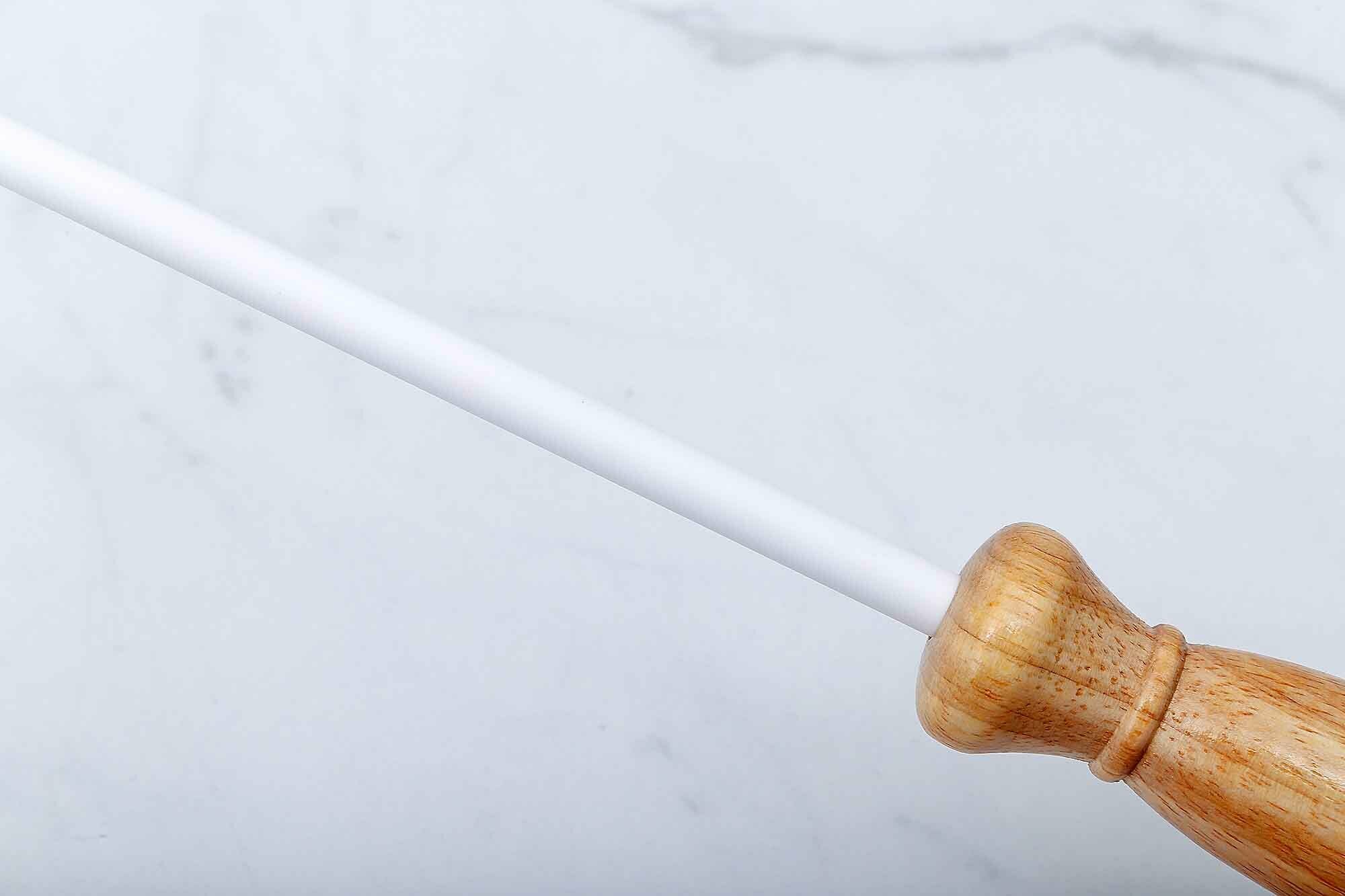 Керамический мусат для правки ножей Lansky Sharp Stick 20 см, круглый, зернистость JIS 1200 Grit, средний (Medium), LSS8CMW — фото 1