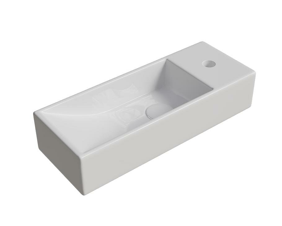 Мини-раковина Slim Mini P38 накладная на столешницу 38x14.5 см