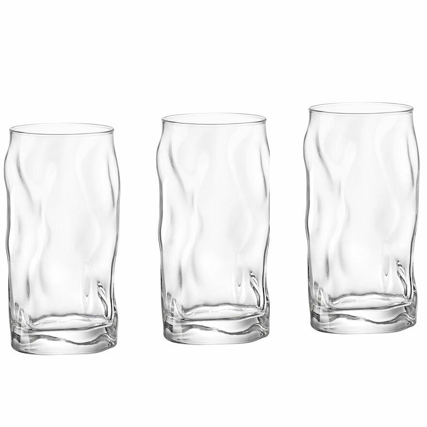 Набор высоких стаканов 3 шт Bormioli Rocco Sorgente 460 мл стекло прозрачные