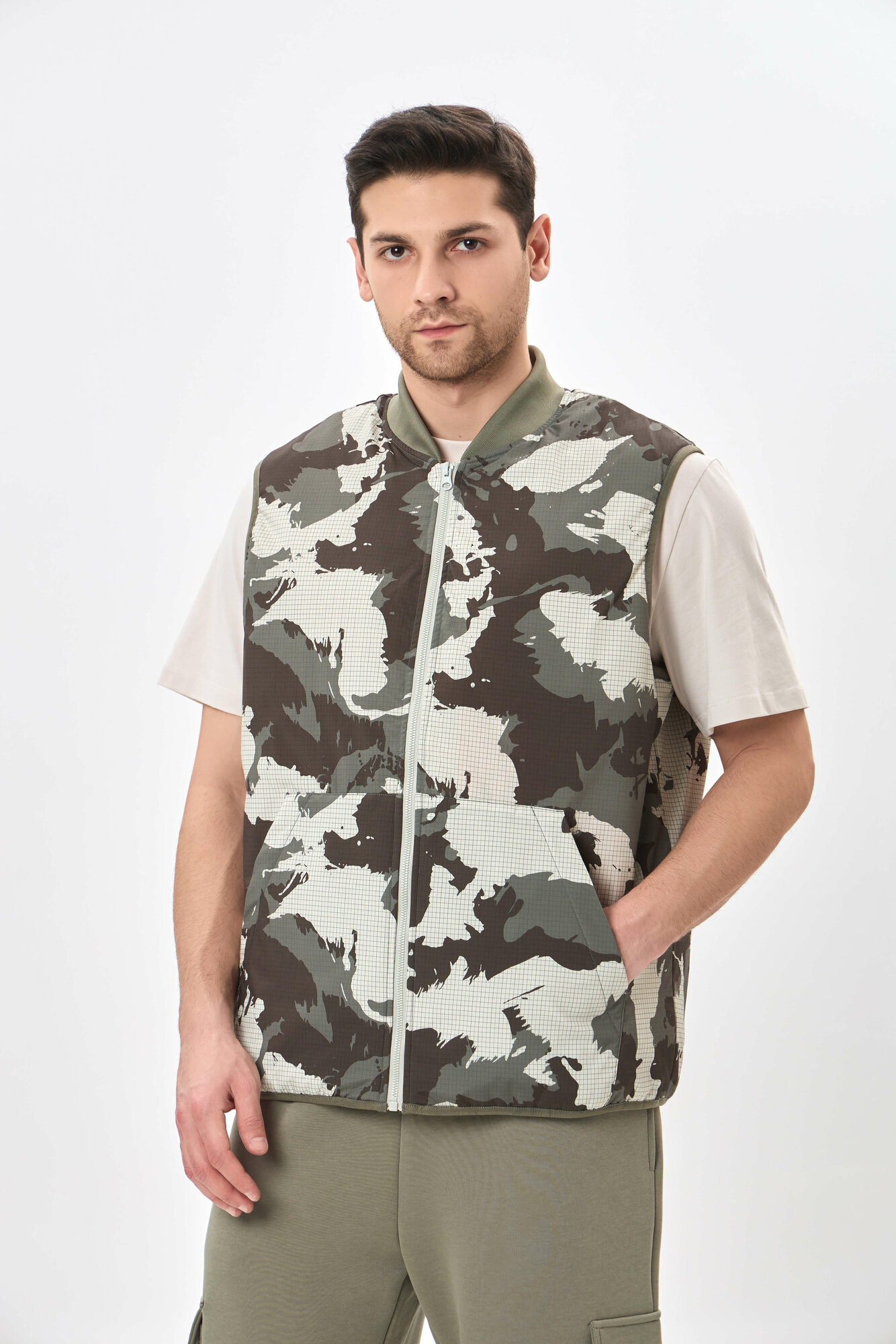 Жилет спортивный TERRA PRO, размер L, Khaki