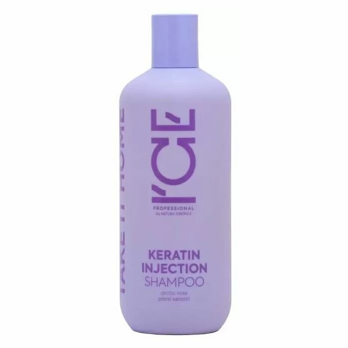 Шампунь ICE Professional Take It Home Keratin Injection для поврежденных волос Кератиновый, 400 мл