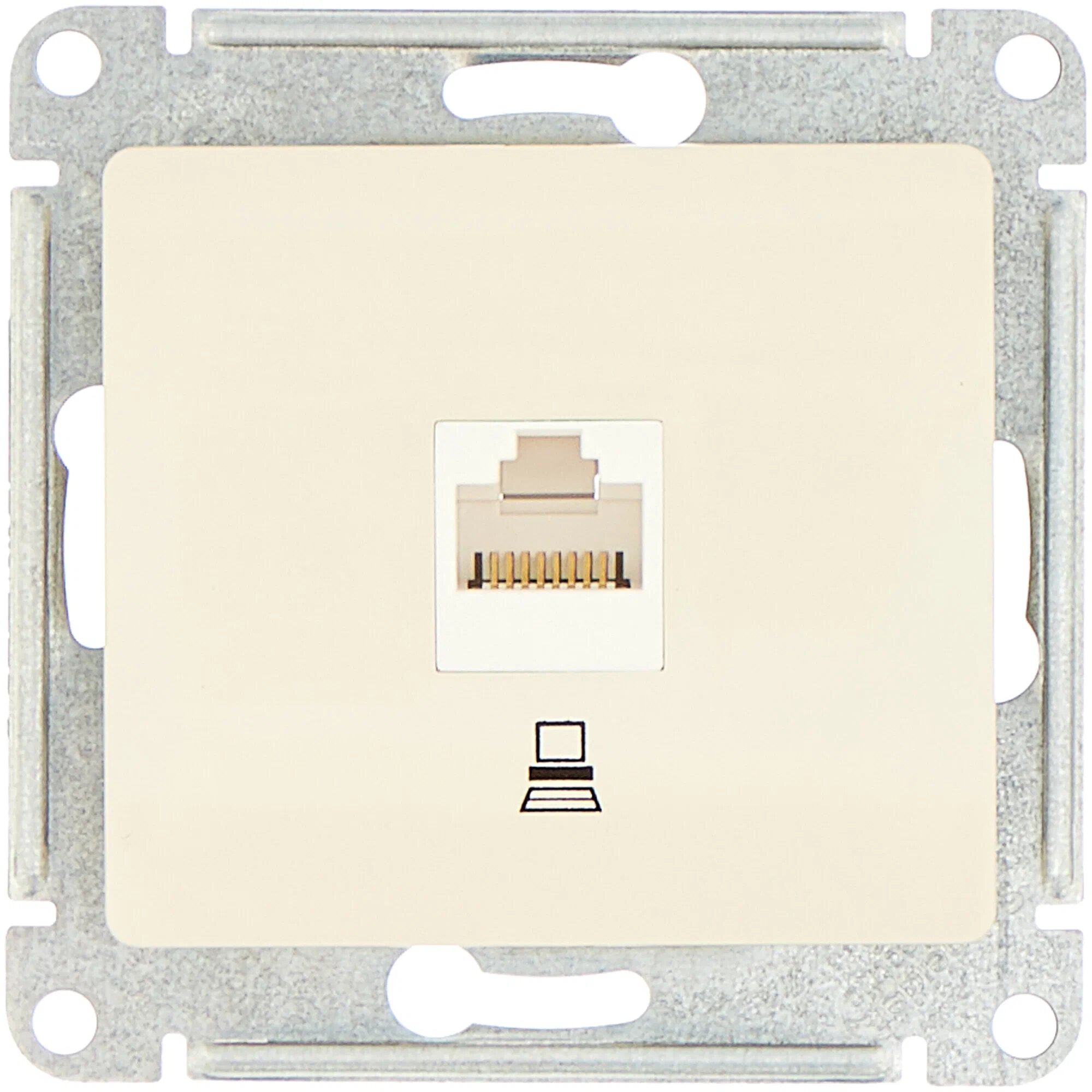 Systeme Electric Glossa Беж Розетка компьютерная RJ45 кат.5E GSL000281K