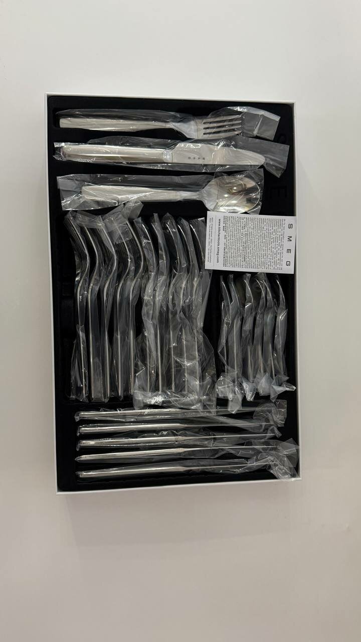 Столовые Приборы Xiaomi Комплект столовых приборов, SMEG, 24 предмета на 6 персон, в подарочной упаковке