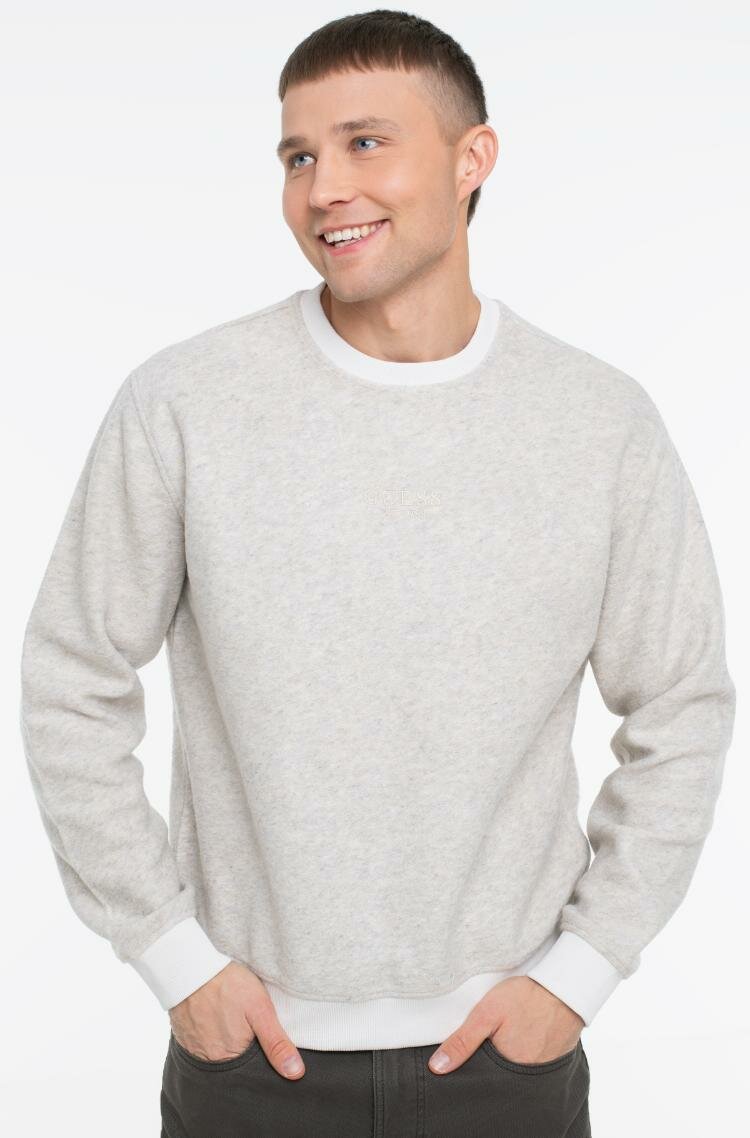 Джемпер GUESS CN SCUBA MELANGE, размер L, мульти — фото 1