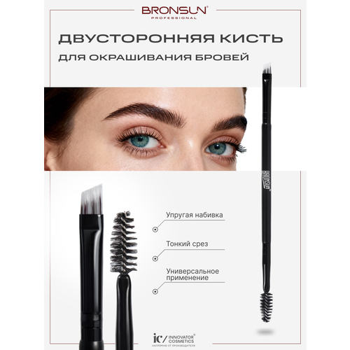 фото Кисть косметическая с прямым срезом bronsun, 1 шт. innovator cosmetics