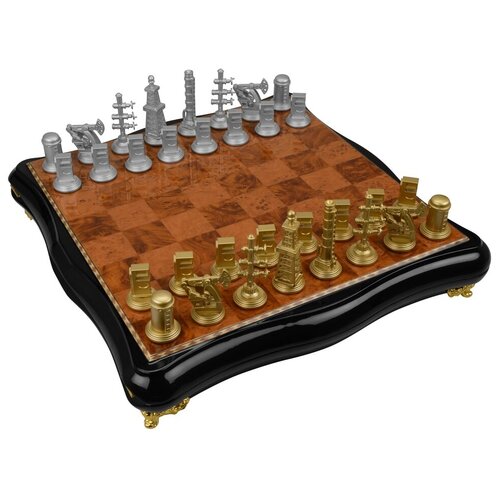 Шахматы Нефтяные шахматы нефтяные цвет коричневый черный золотой серебристый