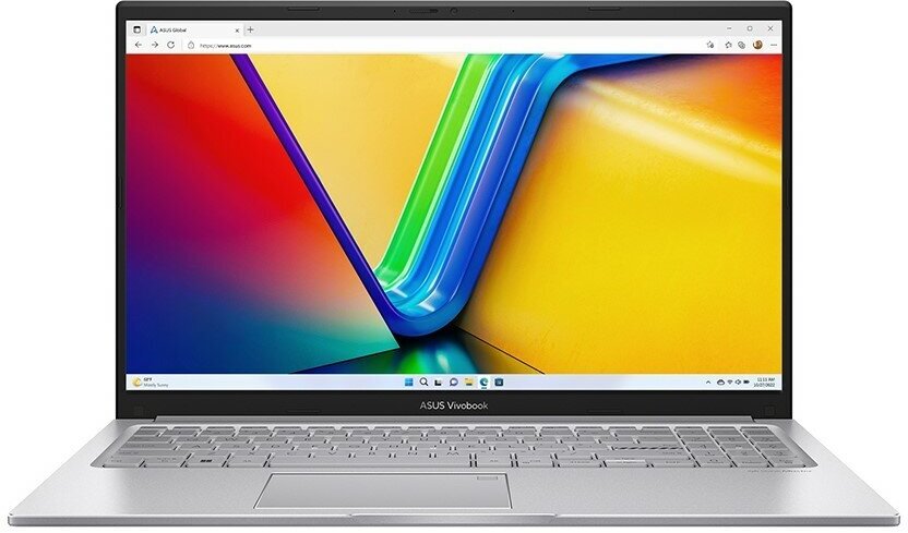 Ноутбук ASUS VivoBook 17 X1704VA-AU159 Intel Core i3 1315U 1200 MHz/17.3"/1920x1080/8GB/512GB SSD/Intel UHD Graphics/Wi-Fi/Bluetooth/Без ОС (90NB10V2-M005J0) Silver