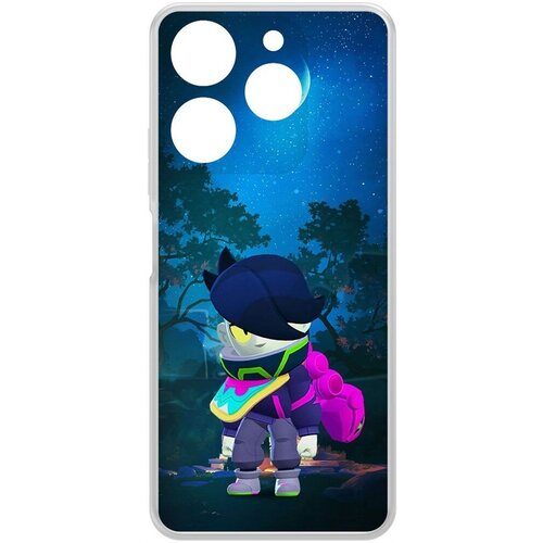 Чехол-накладка Krutoff Clear Case Brawl Stars-Орочи Эдгар для TECNO Spark 10 Pro чехол накладка krutoff clear case brawl stars орочи эдгар для tecno pop 7 pro