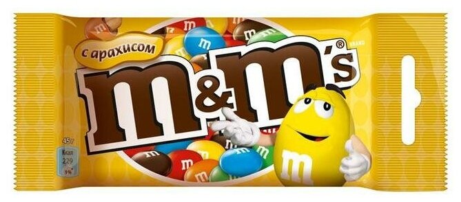 Драже M&M с арахисом, 45 г - M&M'S