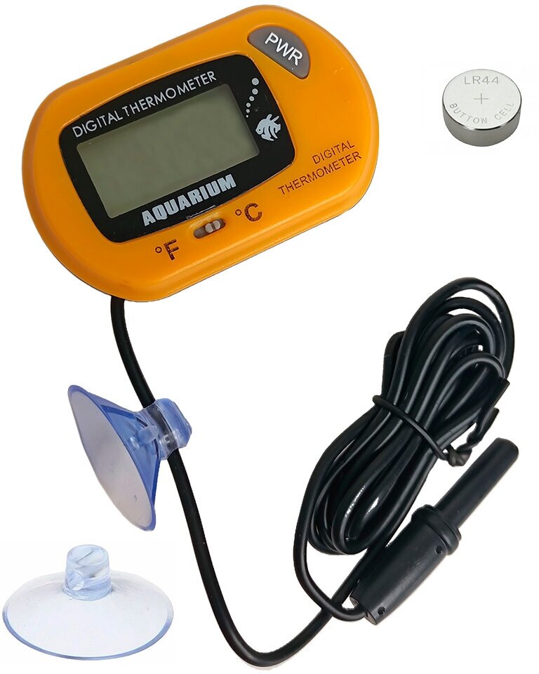 Термометр для аквариума/ термометр цифровой / выносной датчик/ ST-3 цвет желтый - фотография № 4