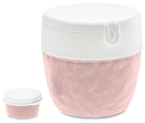 Koziol Ланч-бокс Club Bento Organic, 13.5x14.2 см, organic pink