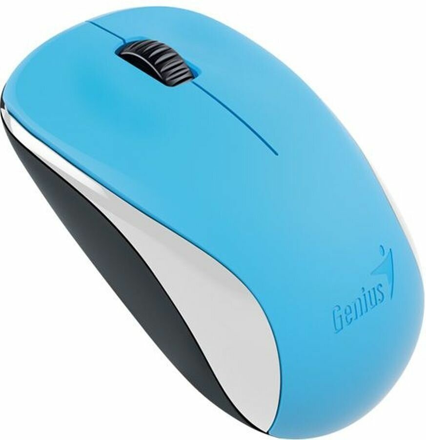 Мышь беспроводная NX-7000 голубая (blue, G5 Hanger), 2.4GHz wireless, BlueEye 1200 dpi, 1xAA NewPackage Genius - фото №1