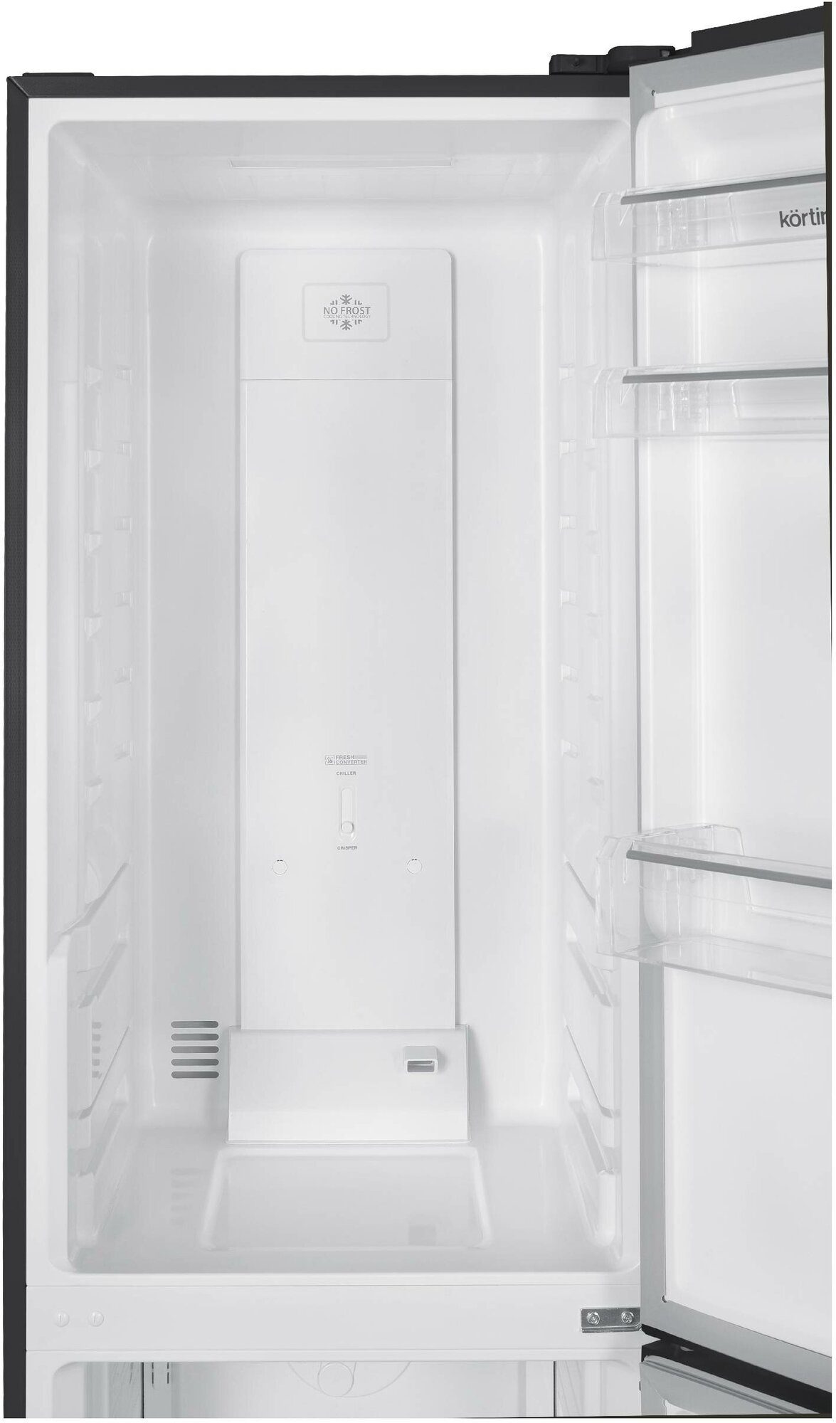 Двухкамерный холодильник Korting KNFC 62980 GN - фотография № 4