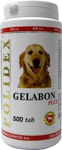 Polidex Gelabon plus (Полидекс Гелабон плюс) Витамины для собак для опорно-двигательного аппарата 500 табл — фото 1