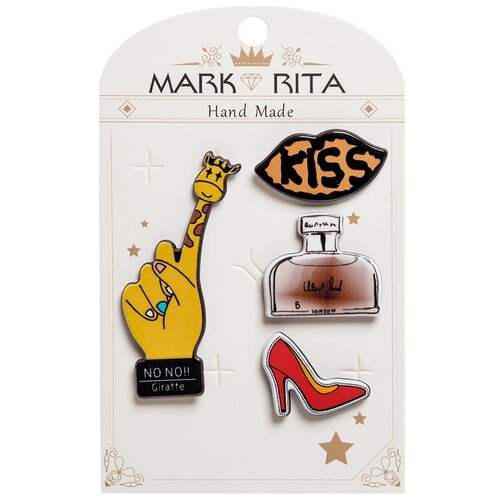 фото Набор брошей с цанговым зажимом бабочка гламурный стиль mark rita mr- 82 113-352239