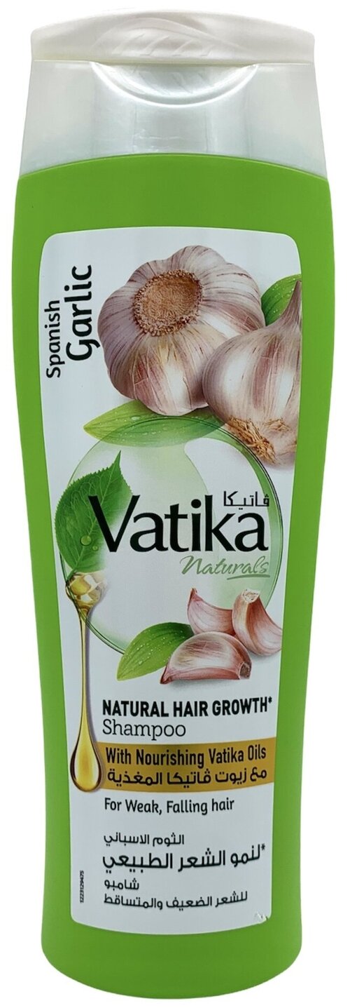 Dabur Vatika Шампунь для ломких и выпадающих волос чеснок/ Дабур Ватика / (Garlic) 400 мл