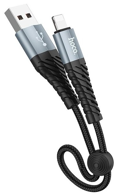 Дата-кабель Hoco X38 USB-Lightning, 0.25 м, черный