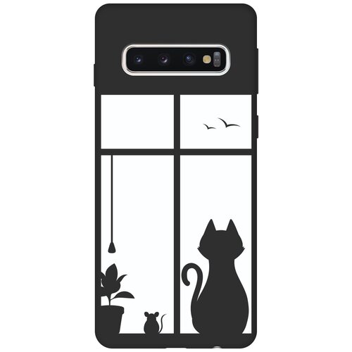 RE: PA Чехол - накладка Soft Sense для Samsung Galaxy S10 с 3D принтом Cat and Mouse черный re pa чехол накладка soft sense для samsung galaxy m31 с 3d принтом cat and mouse черный