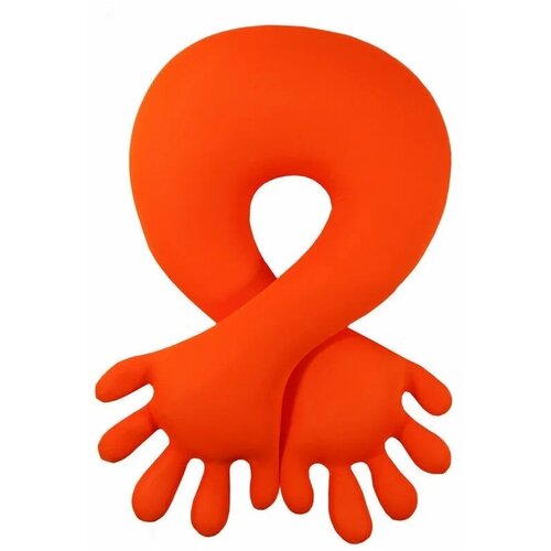 фото Подушка для шеи штучки, к которым тянутся ручки мужское плечо, 1 шт., 5 мл, оранжевый