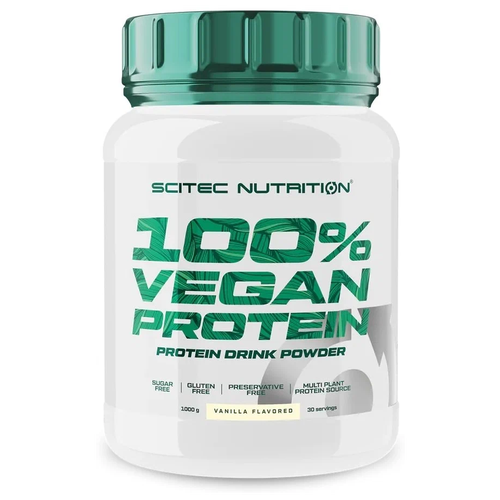 Протеин Scitec Nutrition 100% Vegan Protein, 1000 гр., ваниль