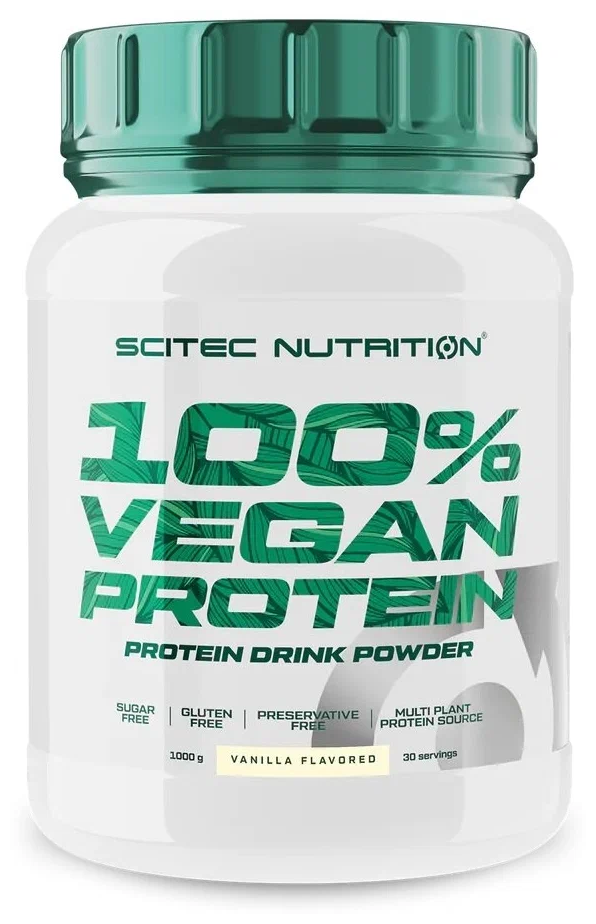 Протеин веганский Scitec Nutrition 100% Vegan Protein ваниль 1000 гр