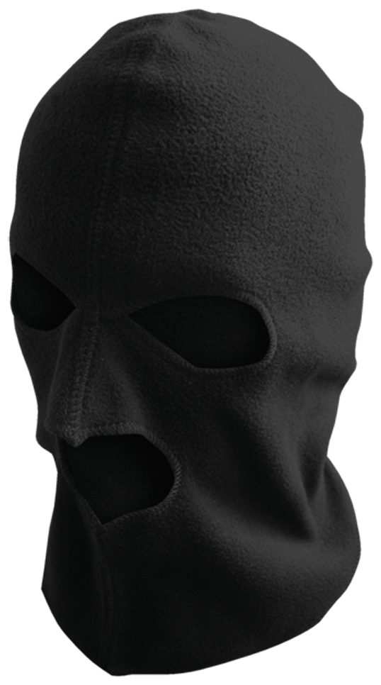 Шлем-маска Самурай (уп. 5 шт) / флис / черный