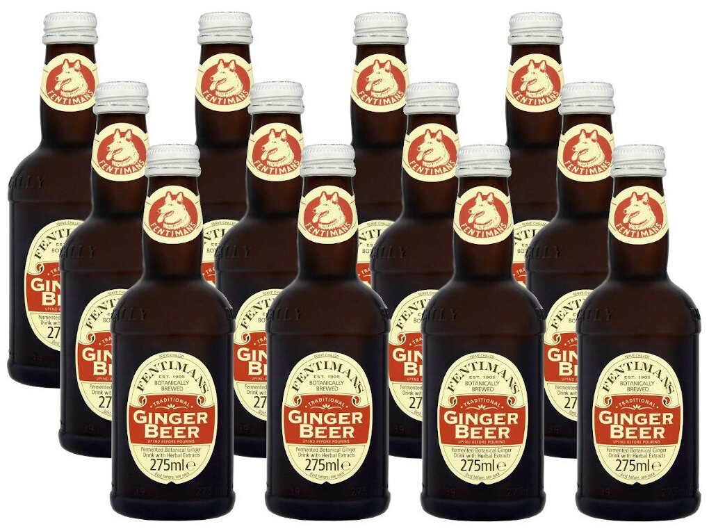 Напиток газированный Fentimans Ginger Beer 0,275л 12шт - фотография № 1