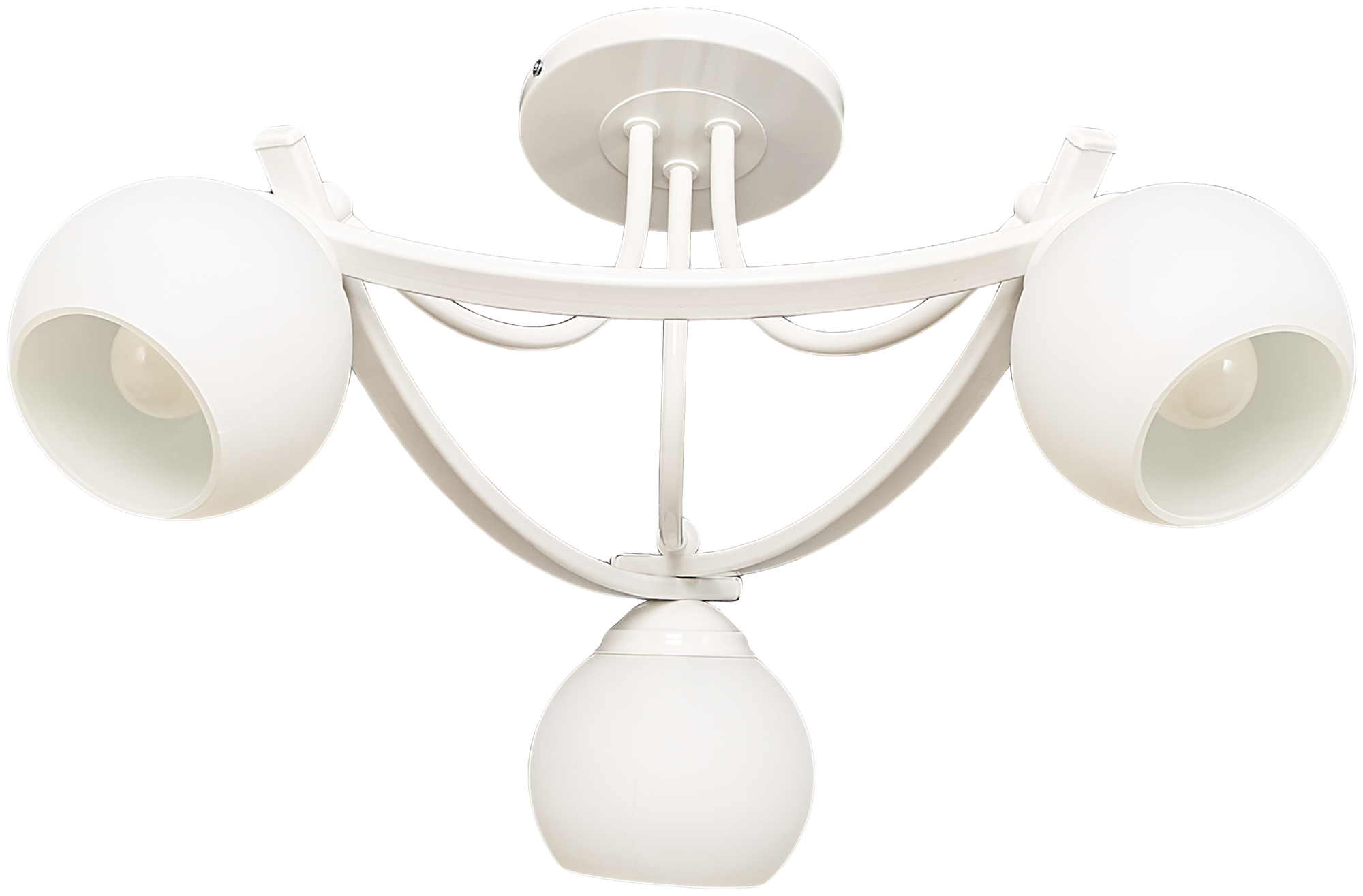 Люстра потолочная Иветта 535 3 лампы 18 м² цвет белый