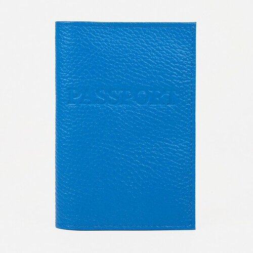 Обложка для паспорта , синий обложка синий