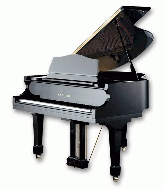 SAMICK SIG50D EBHP - рояль, 103x149x150, 292кг, струны 'Roslau'(Германия), полир, черный