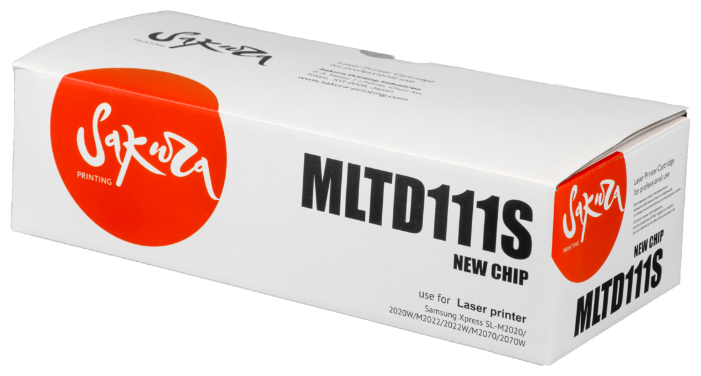 Картридж Sakura MLTD111S для Samsung, черный, 1000 к.