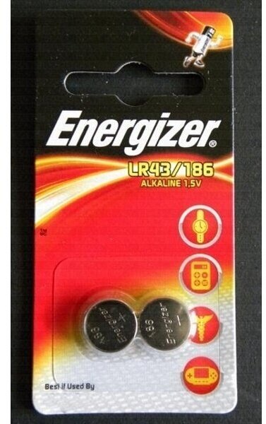 Батарейка Energizer LR43/186, в упаковке: 2 шт.