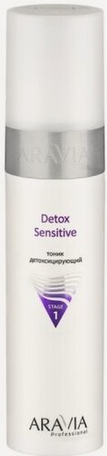 Изображение товара Тоник детоксицирующий для лица Aravia Professional Detox Sensitive, 250 мл