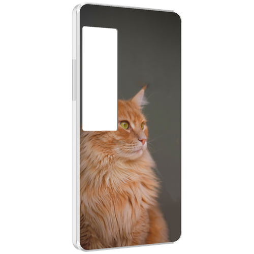 Чехол MyPads кошка мейн кун 1 для Meizu Pro 7 Plus задняя-панель-накладка-бампер