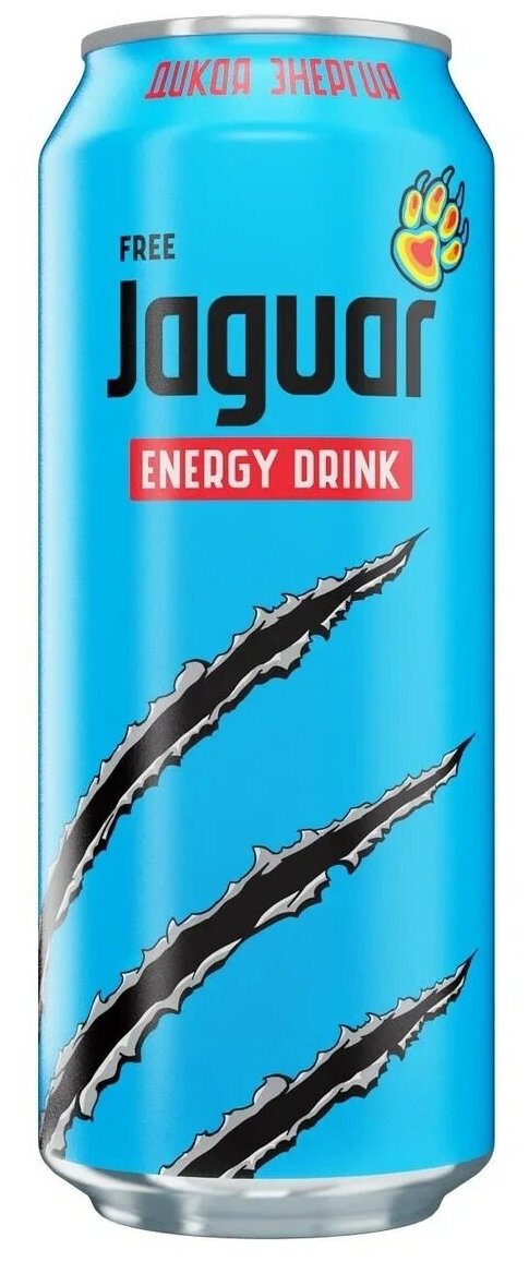 Энергетический напиток Jaguar Free, 0.5 л - фотография № 2
