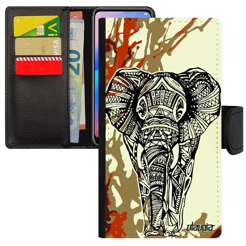 фото Чехол-книжка на мобильный iphone se 2020, "слон" мудрый древний utaupia