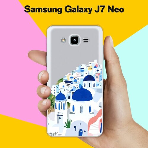 Силиконовый чехол на Samsung Galaxy J7 Neo Греция / для Самсунг Галакси Джей 7 Нео силиконовый чехол на samsung galaxy j7 neo медведь для самсунг галакси джей 7 нео