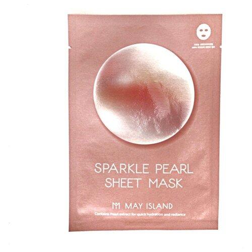 Тканевая маска с жемчужной пудрой — May Island Sparkle Pearl Sheet Mask