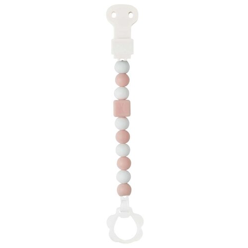 Держатель пустышки Nattou Pacifinder Lapidou, light pink-white