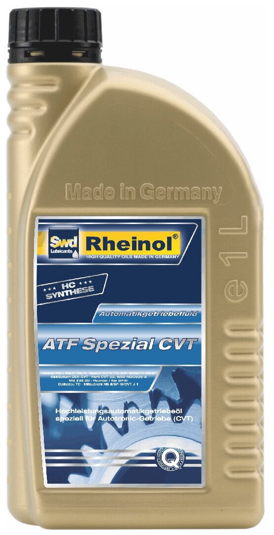 Swd Rheinol Atf Spezial Cvt 1л Масло Для Вариаторных Акп SWD Rheinol арт. 30632180