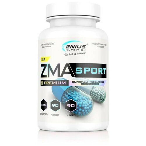 Genius Nutrition ZMA Sport 90 капс. майндли дейли zma цинк магний b6 капс массой 776мг 120