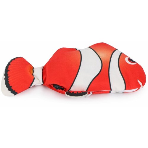 PERSEILINE Игрушка д/кошек интерактивная рыбка с аккумулятором Клоун 11см