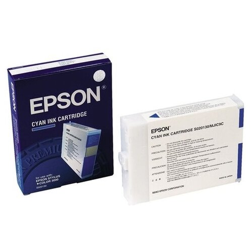 Картридж Epson C13S020130, 2100 стр, голубой