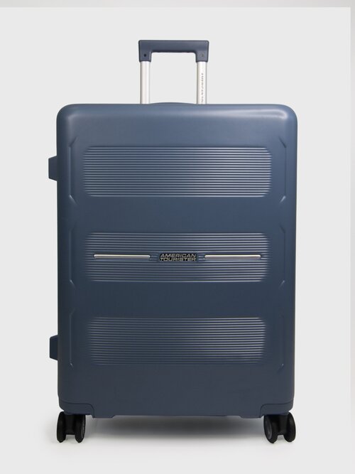 Чемодан American Tourister, 78 л, размер M+, синий