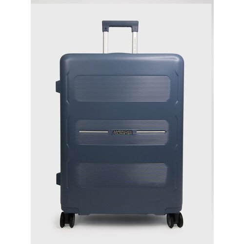 Чемодан American Tourister, 78 л, размер M+, синий чемодан american tourister размер m синий