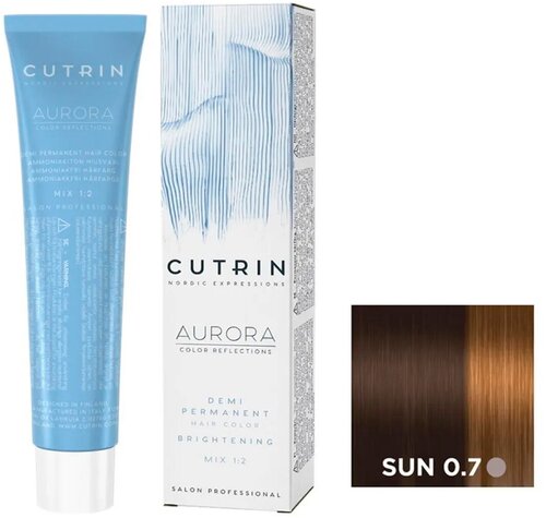 Cutrin AURORA Demi Безаммиачный краситель для волос, 0.7 Белые ночи